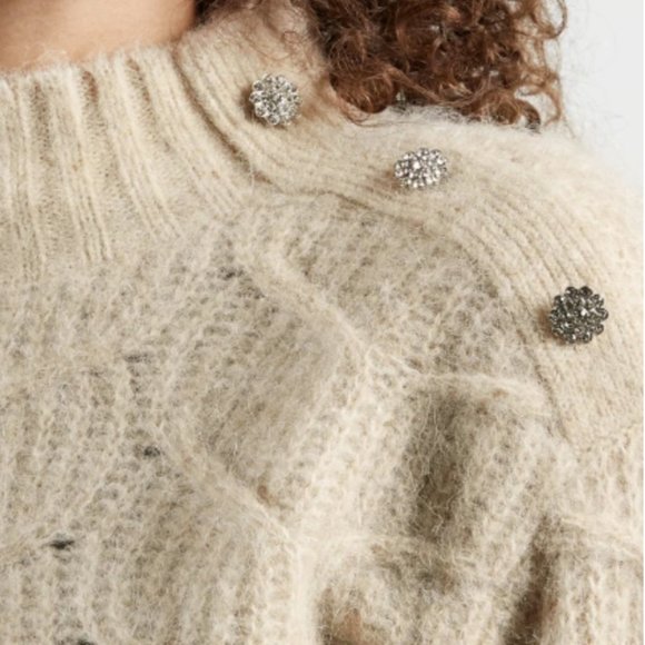 TED BAKER Cropped Cable Knt Sweater - Picture 4 of 5